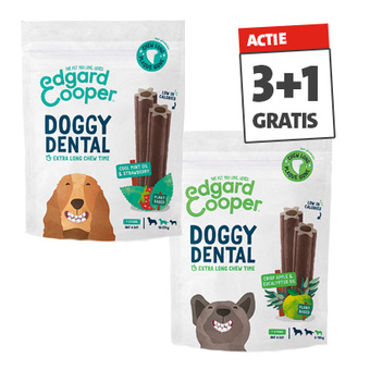 Edgard & Cooper Doggy Dental Inhoud 7 stuks, diverse maten en smaken Vanaf 2.99 Nú 3+1 gratis