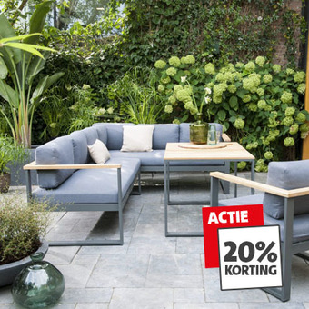 Tuinmeubilair: 20% korting