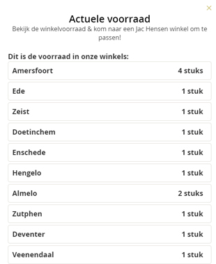 Online inzicht in de winkelvoorraad