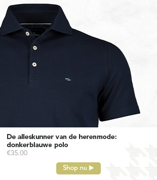 Shop donkerblauwe polo