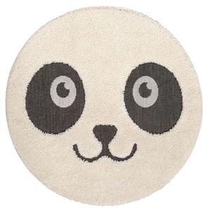 Vloerkleed Ritchie Panda - crème/zwart - Ø120 cm