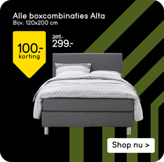 Alle boxcombinaties Alta 100,- korting