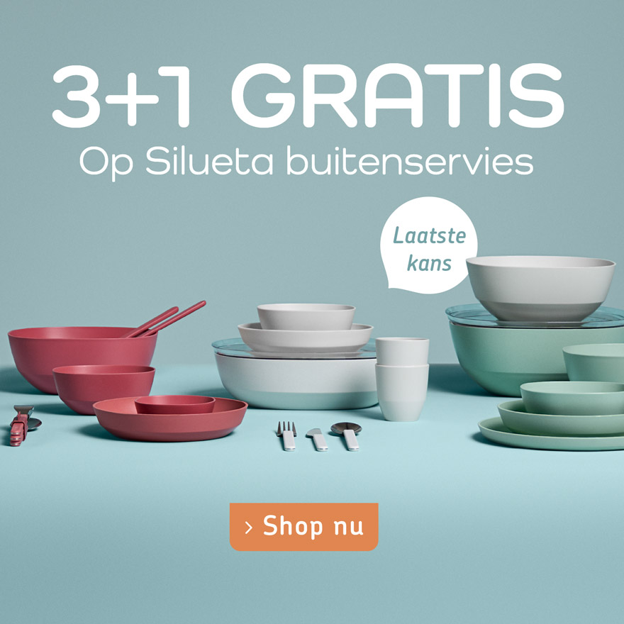 Laatste kans! 3+1 gratis op Silueta buitenservies