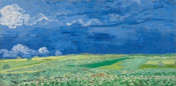 Korenveld onder onweerslucht Vincent van Gogh (1853 - 1890), Auvers-sur-Oise, juli 1890