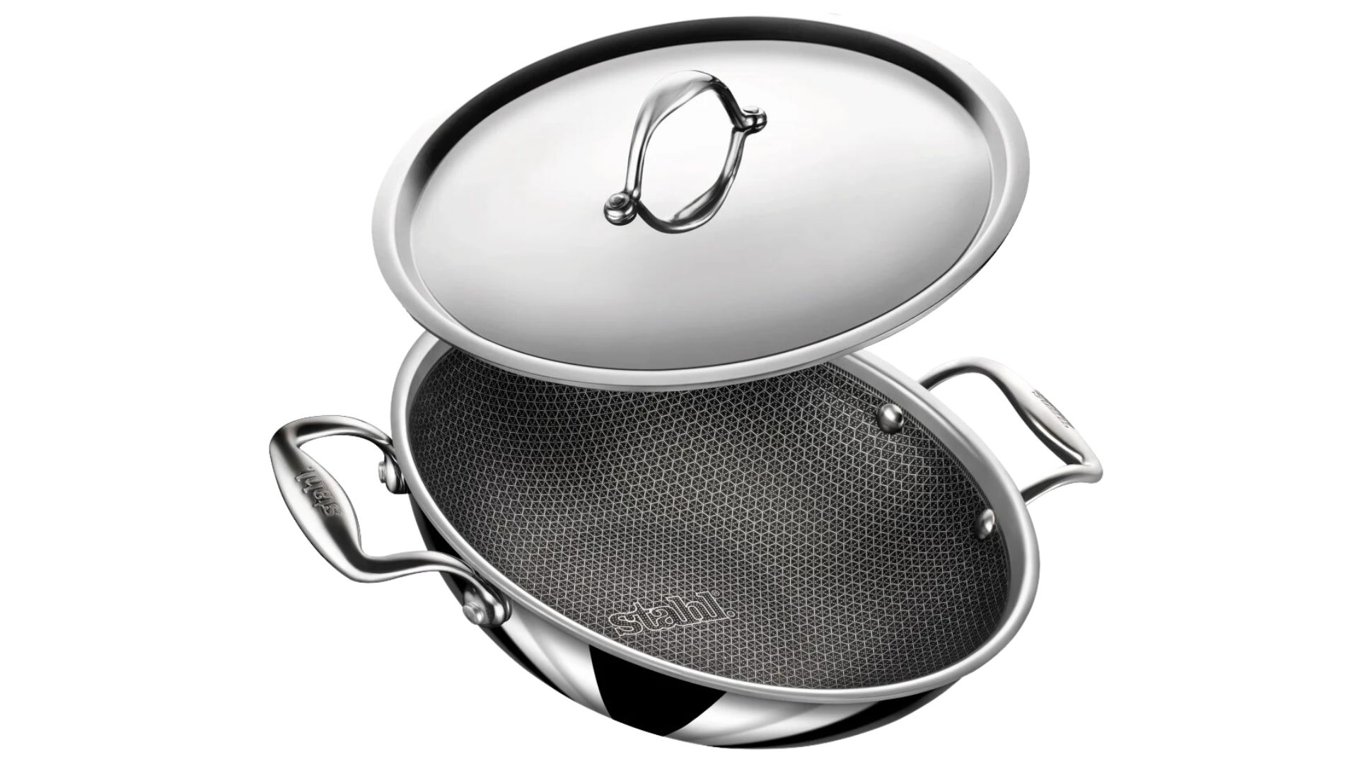 Stahl Cookware Wokpan Hybrid 28 cm - Inclusief Deksel